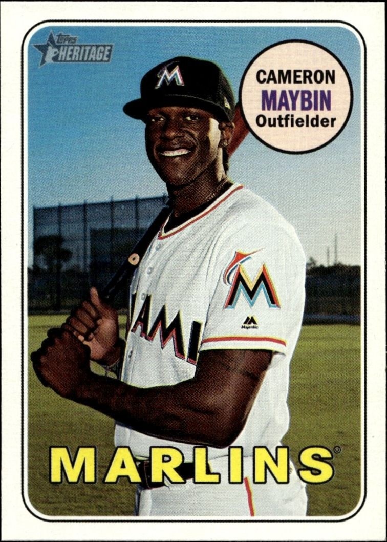 2018 Topps Heritage High Number Cameron Maybin #628 trading card