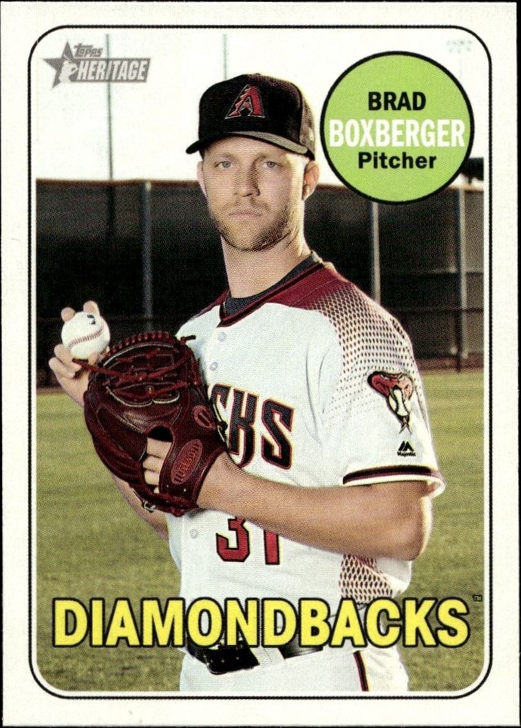 2018 Topps Heritage High Number Brad Boxberger #697 trading card