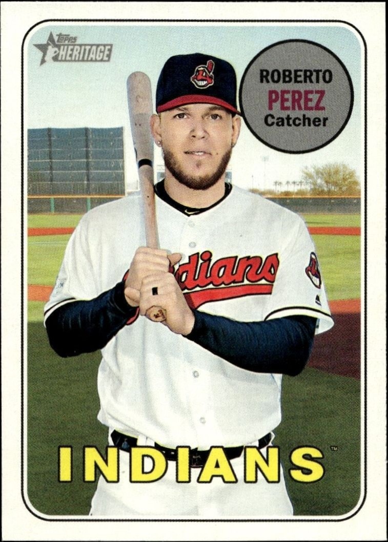 2018 Topps Heritage High Number Roberto Perez #687 trading card