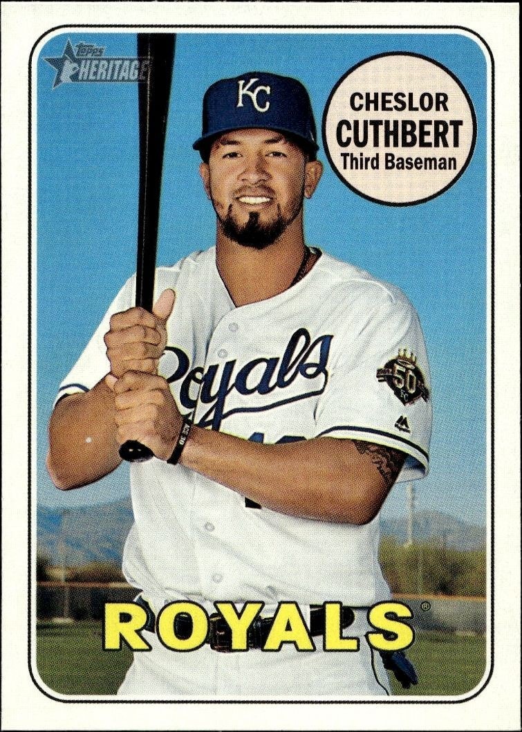 2018 Topps Heritage High Number Cheslor Cuthbert #680 trading card