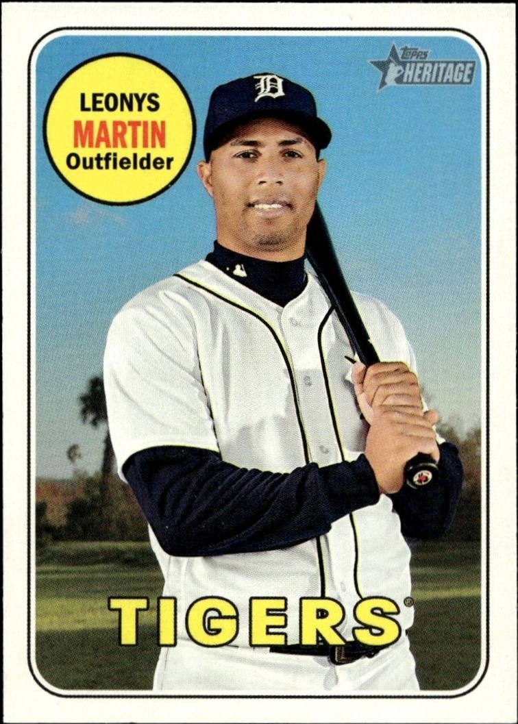 2018 Topps Heritage High Number Leonys Martin #550 trading card
