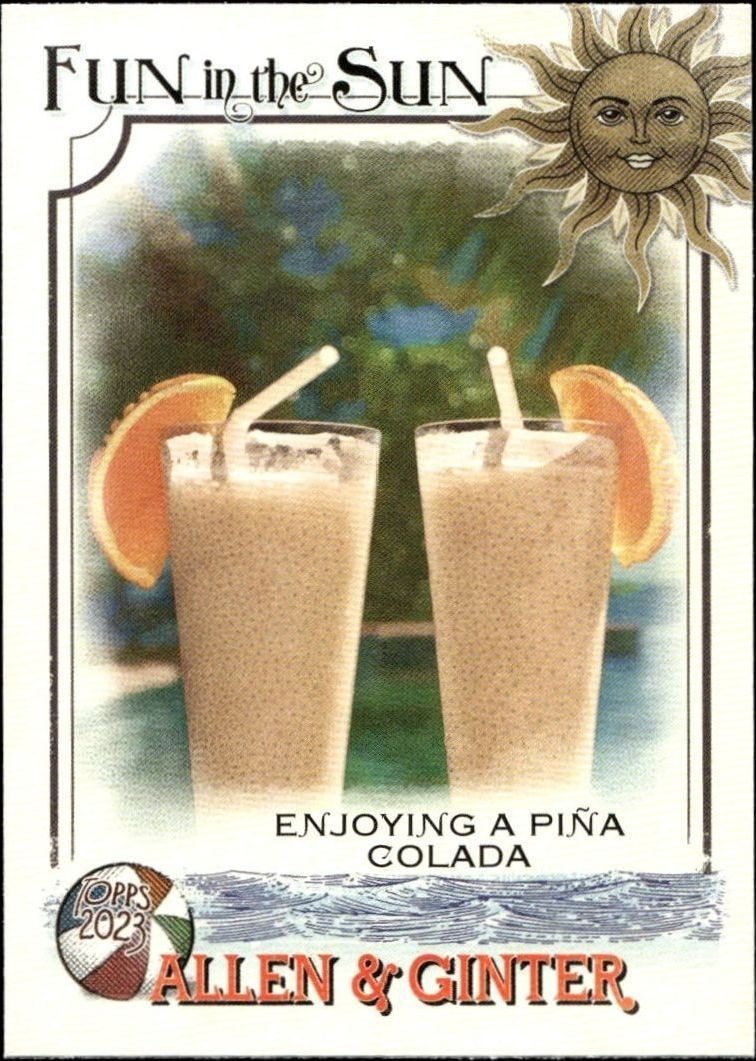 2023 Topps Allen & Ginter Enjoying A Pina Colada #FITS-15 baseball trading card front