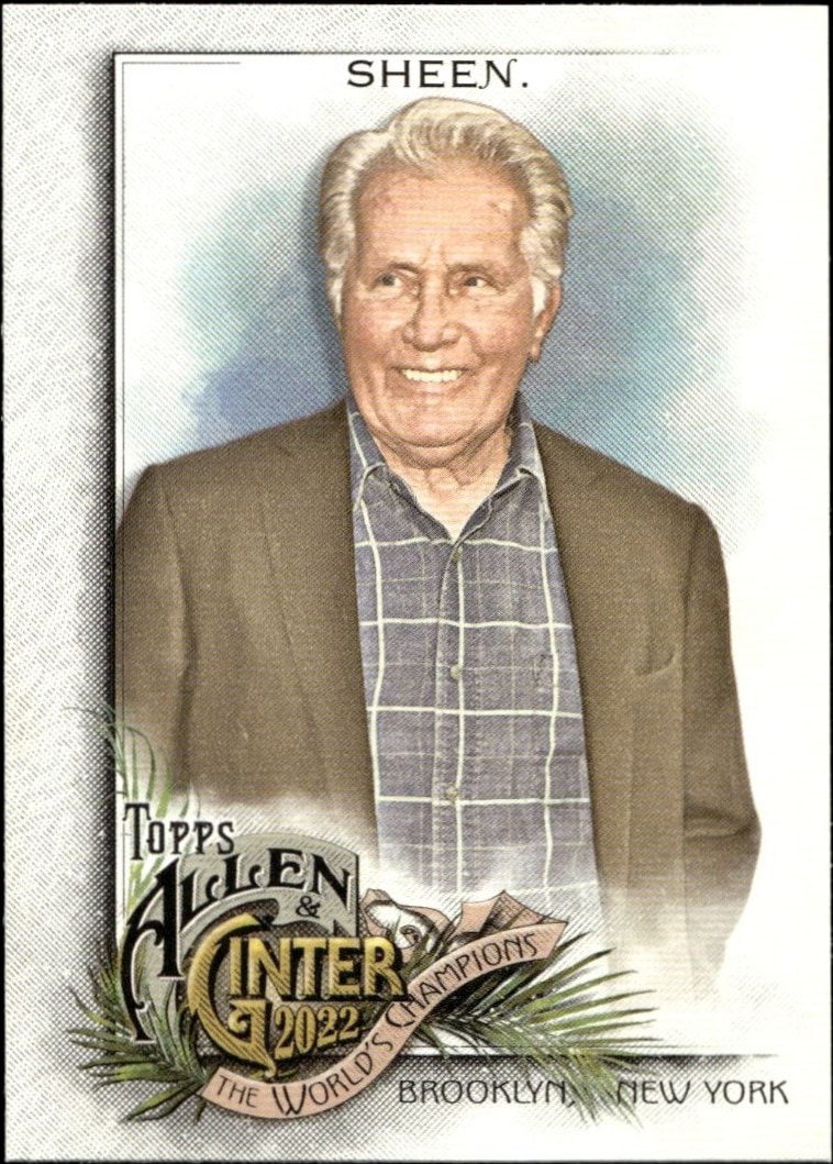2022 Topps Allen & Ginter Martin Sheen #247 trading card