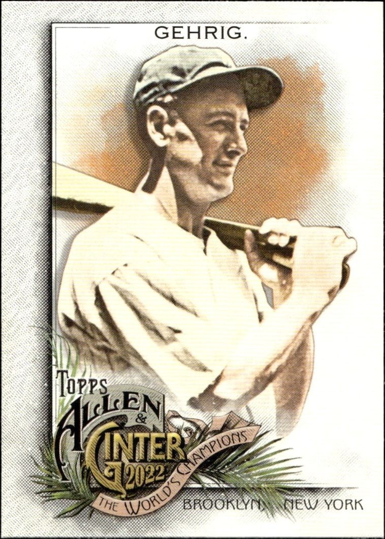 2022 Topps Allen & Ginter Lou Gehrig #26 trading card