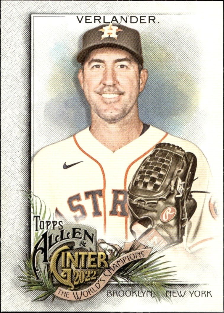2022 Topps Allen & Ginter Justin Verlander #51 trading card