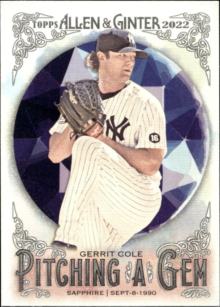 2022 Topps Allen & Ginter Gerrit Cole #PAG-25 trading card