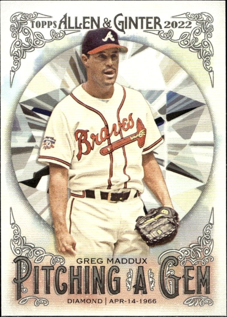 2022 Topps Allen & Ginter Greg Maddux #PAG-1 trading card