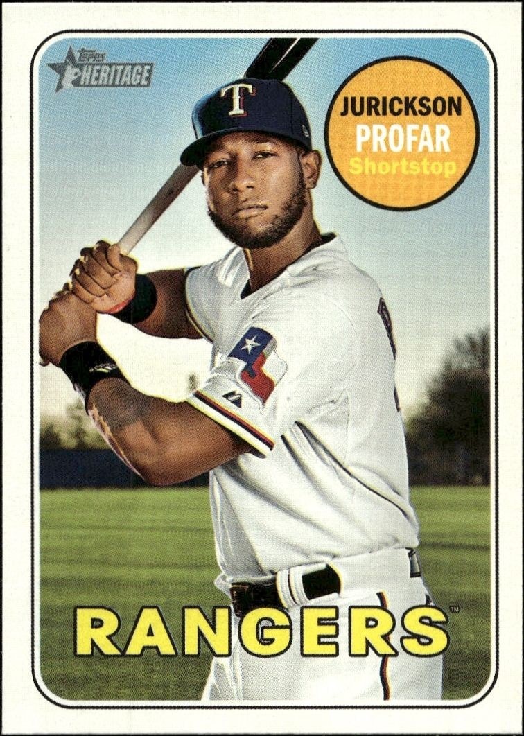 2018 Topps Heritage High Number Jurickson Profar #584 trading card