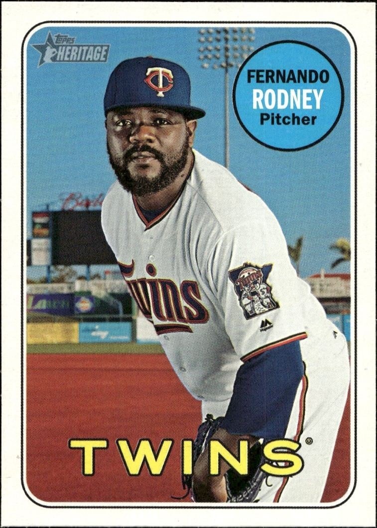 2018 Topps Heritage High Number Fernando Rodney #544 trading card