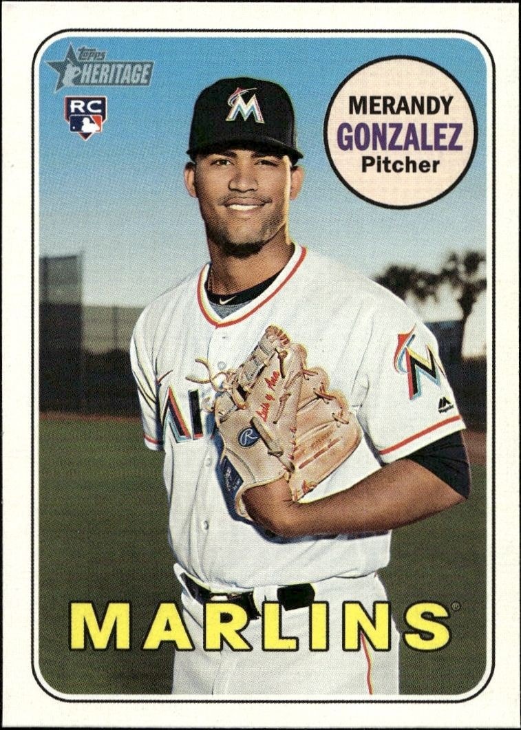 2018 Topps Heritage High Number Merandy Gonzalez #698 trading card