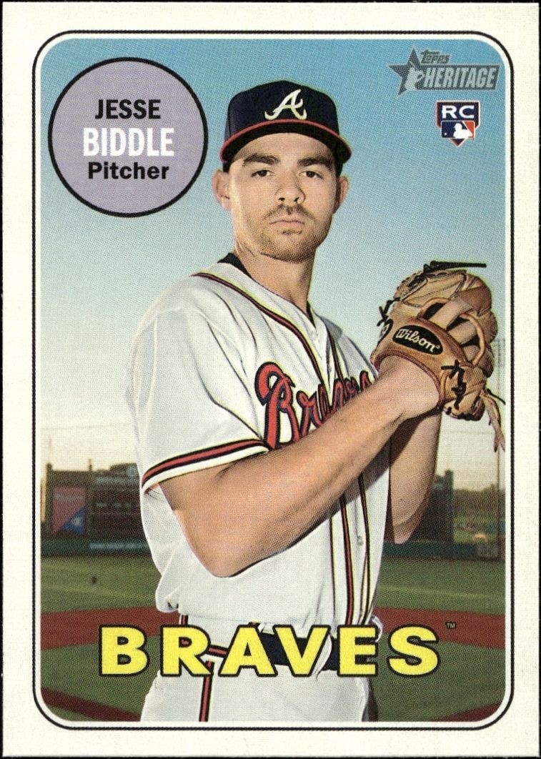 2018 Topps Heritage High Number Jesse Biddle #577 trading card