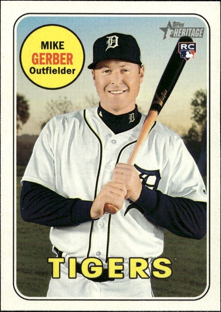 2018 Topps Heritage High Number Mike Gerber #586 trading card