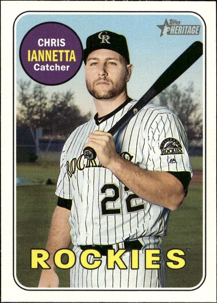 2018 Topps Heritage High Number Chris Iannetta #522 trading card