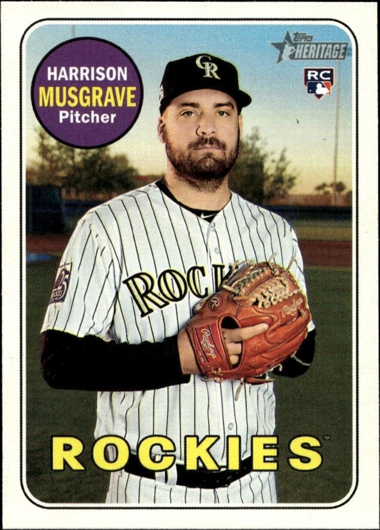 2018 Topps Heritage High Number Harrison Musgrave #594 trading card