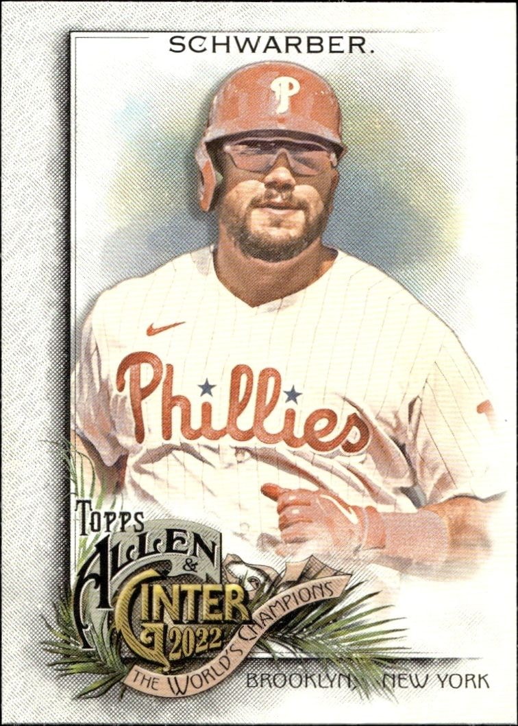 2022 Topps Allen & Ginter Kyle Schwarber #131 trading card