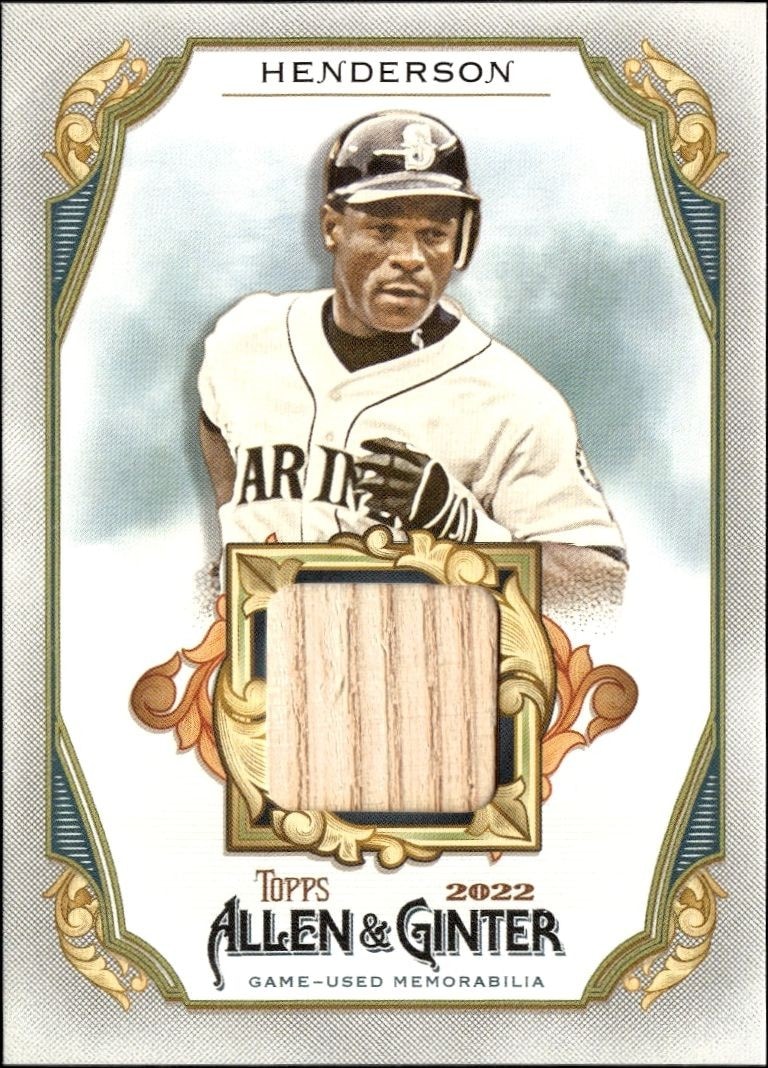 2022 Topps Allen & Ginter Rickey Henderson #AGRB-RH trading card