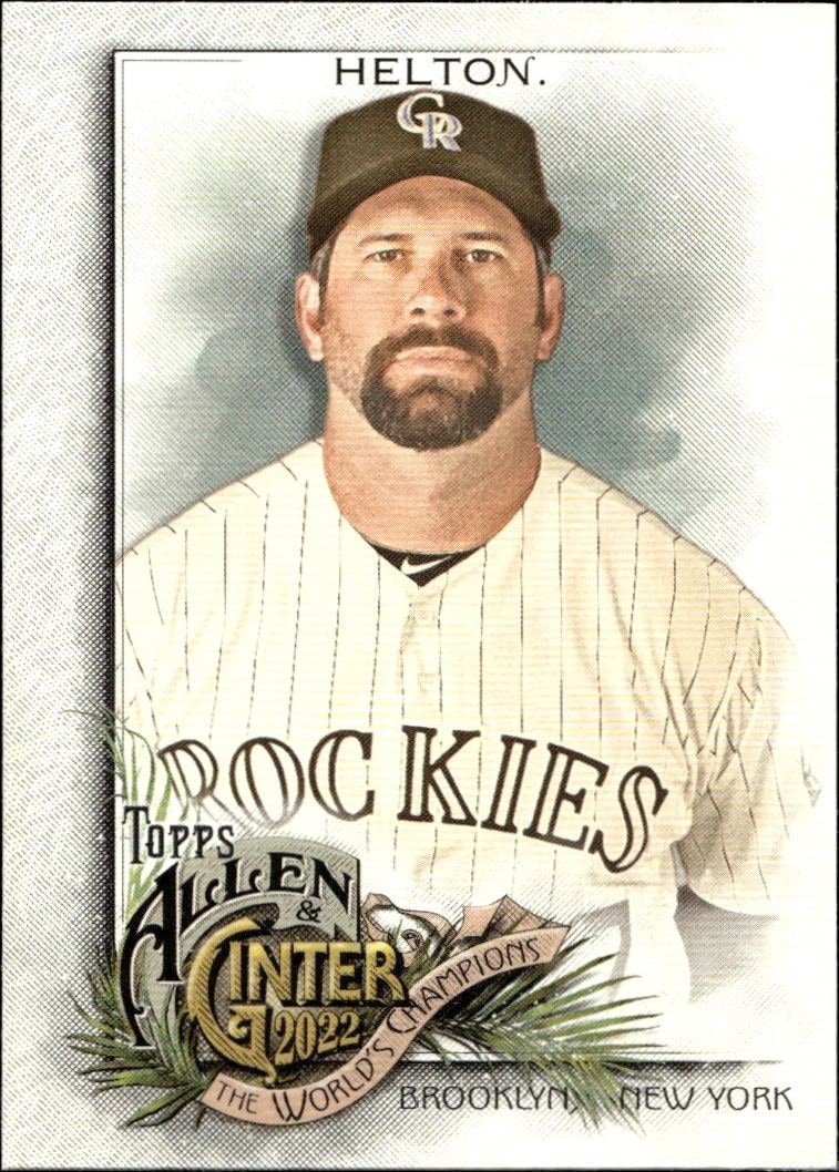 2022 Topps Allen & Ginter Todd Helton #50 trading card