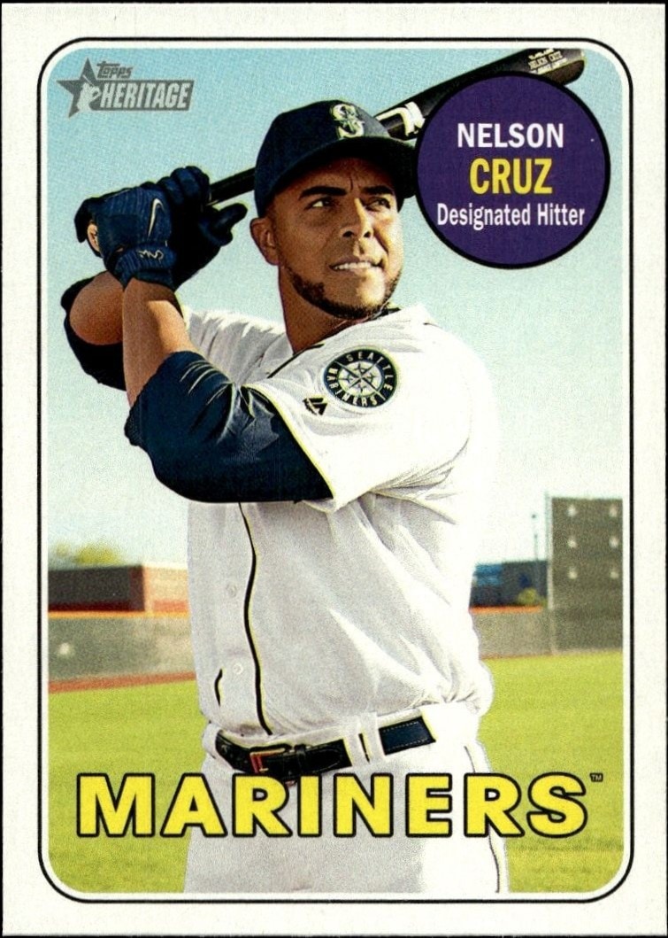 2018 Topps Heritage Nelson Cruz #322 trading card