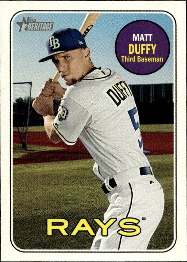 2018 Topps Heritage High Number Matt Duffy #514 trading card