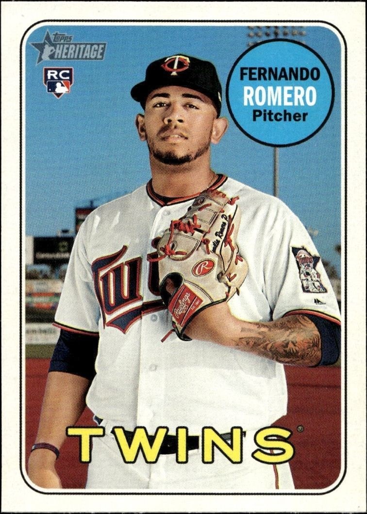 2018 Topps Heritage High Number Fernando Romero #688 trading card