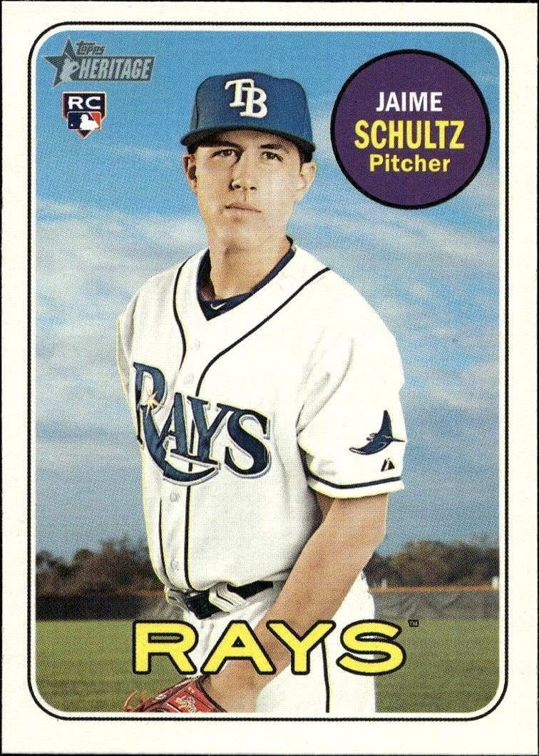 2018 Topps Heritage High Number Jaime Schultz #558 trading card