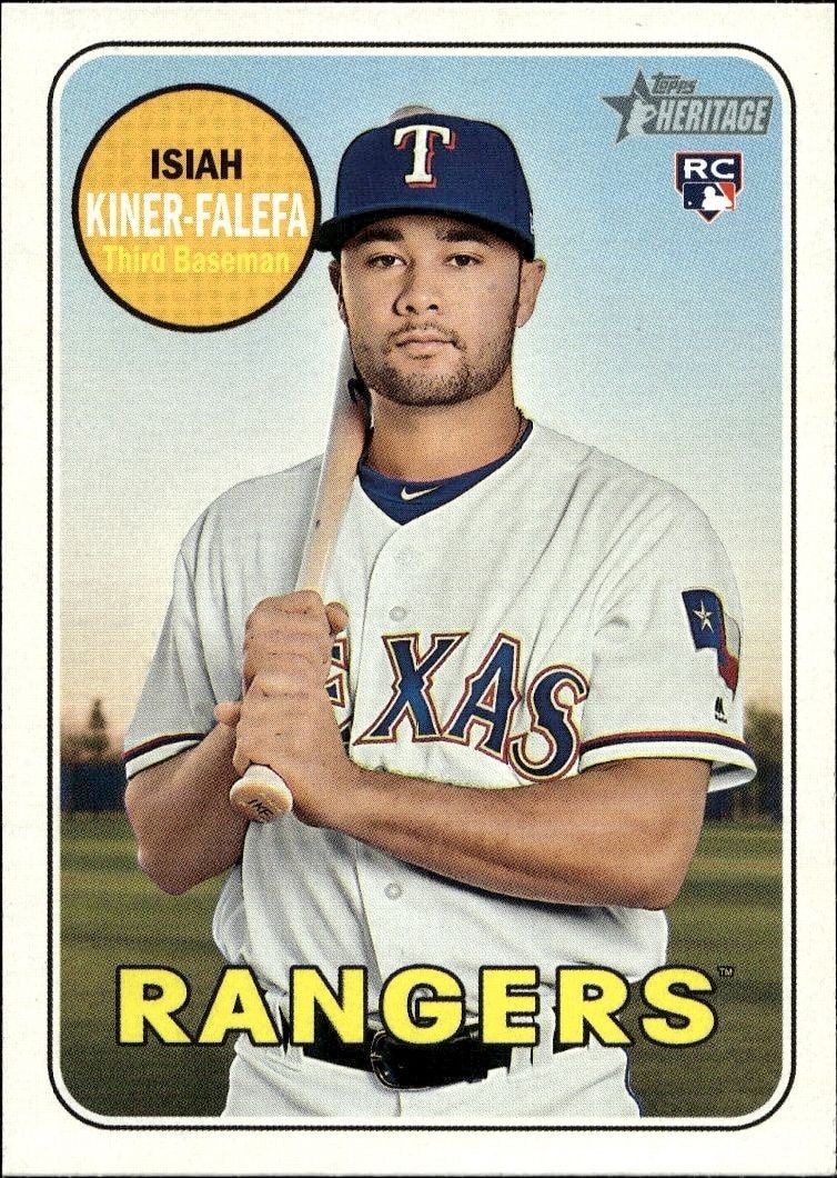 2018 Topps Heritage High Number Isiah Kiner-Falefa #674 trading card
