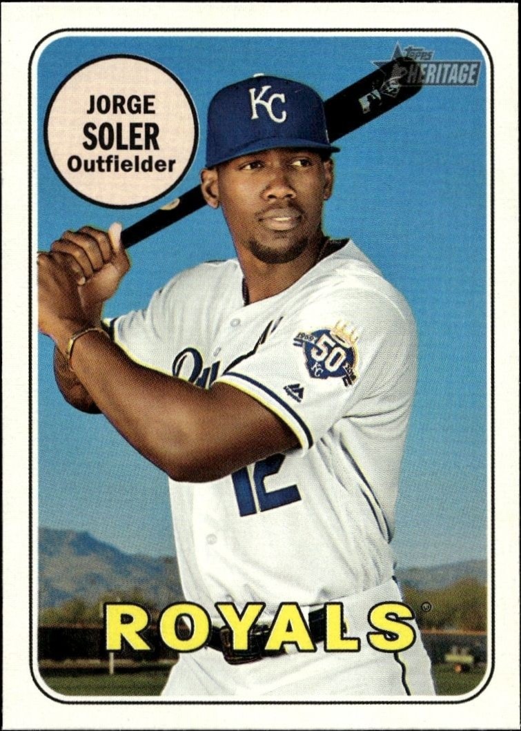 2018 Topps Heritage High Number Jorge Soler #656 trading card