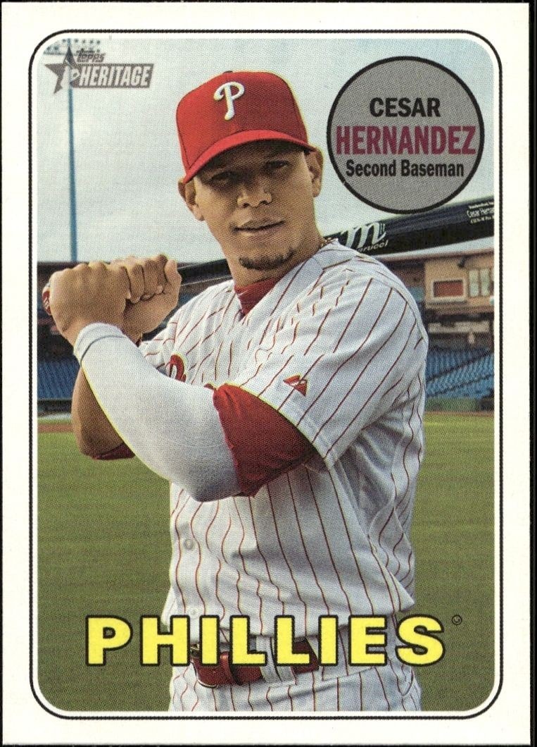 2018 Topps Heritage High Number Cesar Hernandez #602 trading card