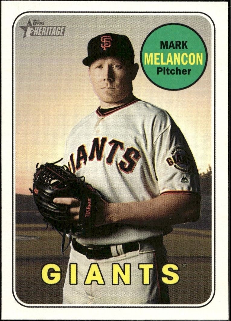 2018 Topps Heritage High Number Mark Melancon #553 trading card