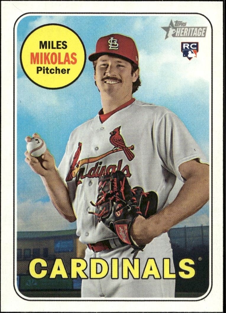 2018 Topps Heritage High Number Miles Mikolas #559 trading card