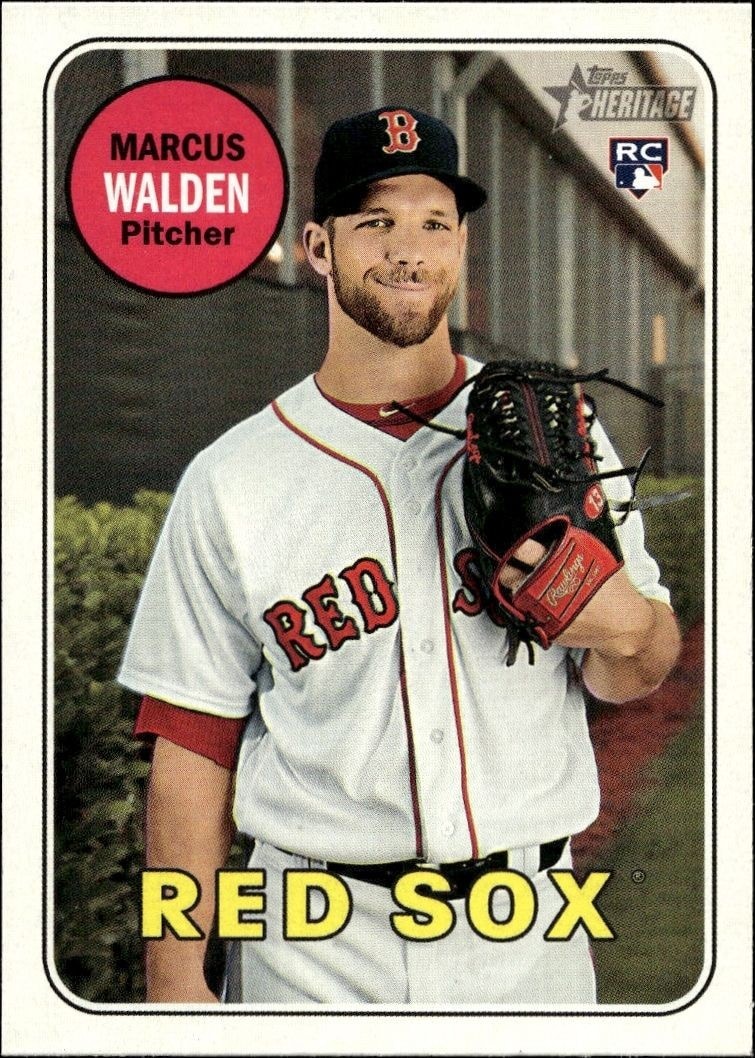 2018 Topps Heritage High Number Marcus Walden #605 trading card