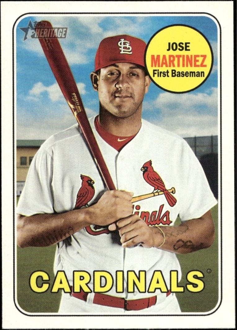 2018 Topps Heritage High Number Jose Martinez #549 trading card