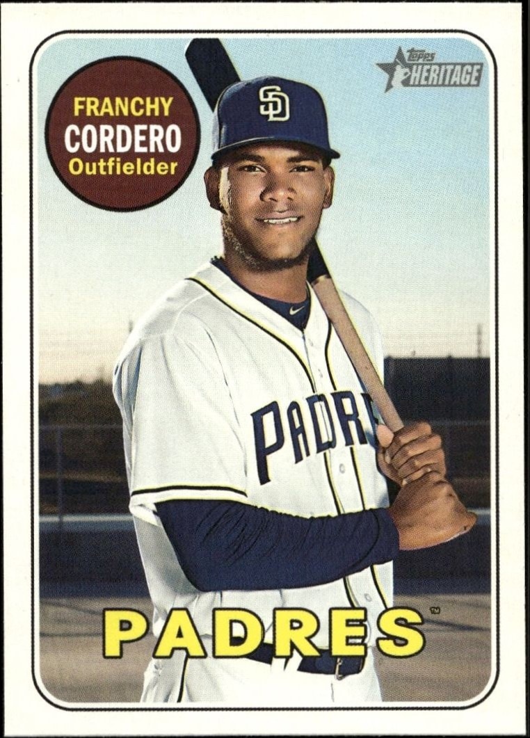 2018 Topps Heritage High Number Franchy Cordero #503 trading card