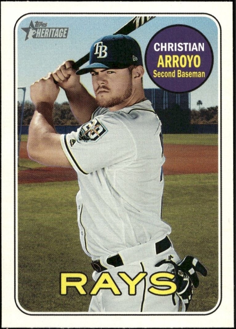 2018 Topps Heritage High Number Christian Arroyo #613 trading card