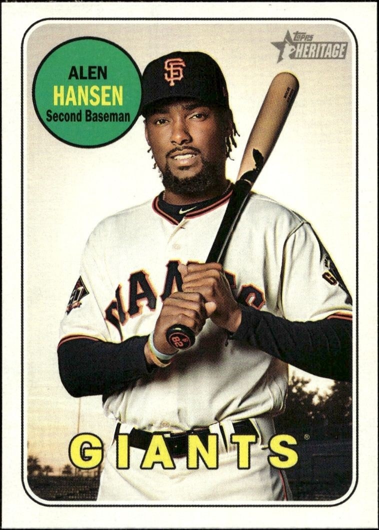 2018 Topps Heritage High Number Alen Hanson #575 trading card