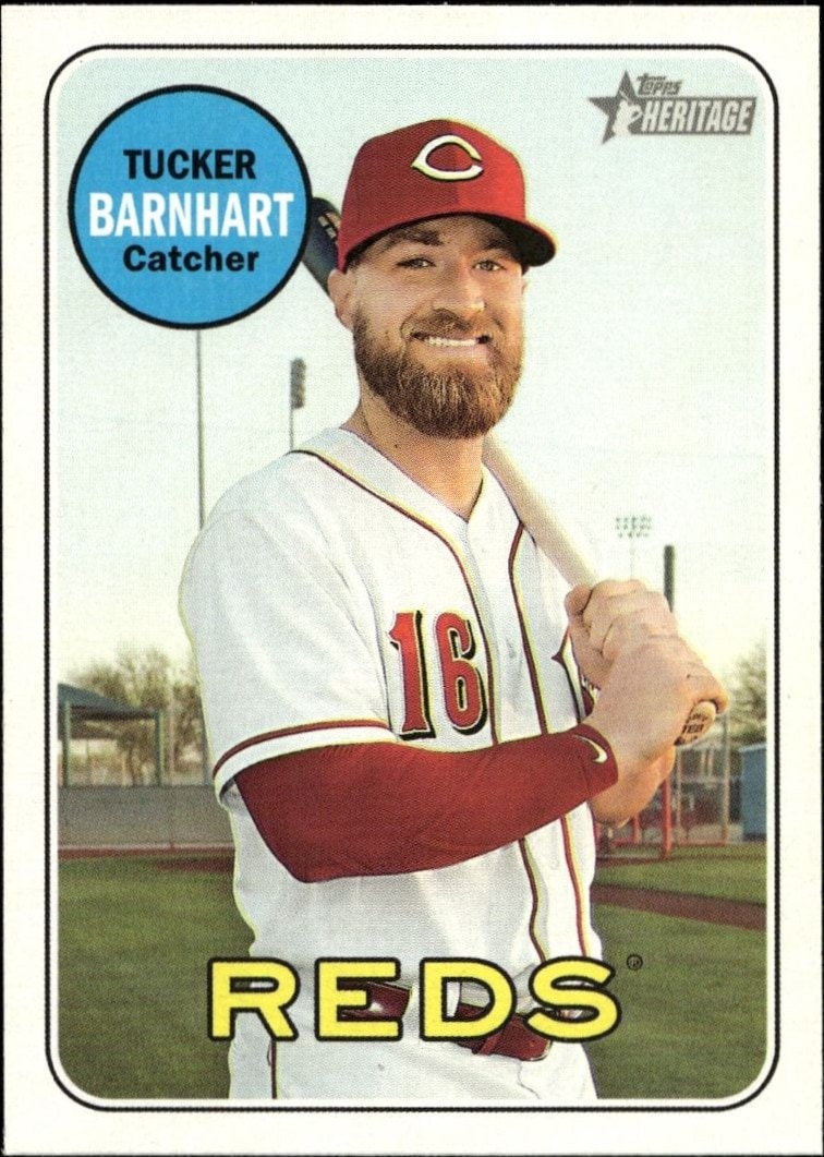 2018 Topps Heritage High Number Tucker Barnhart #694 trading card