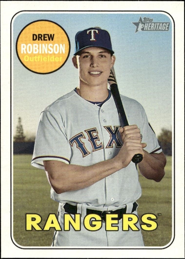 2018 Topps Heritage High Number Drew Robinson #678 trading card