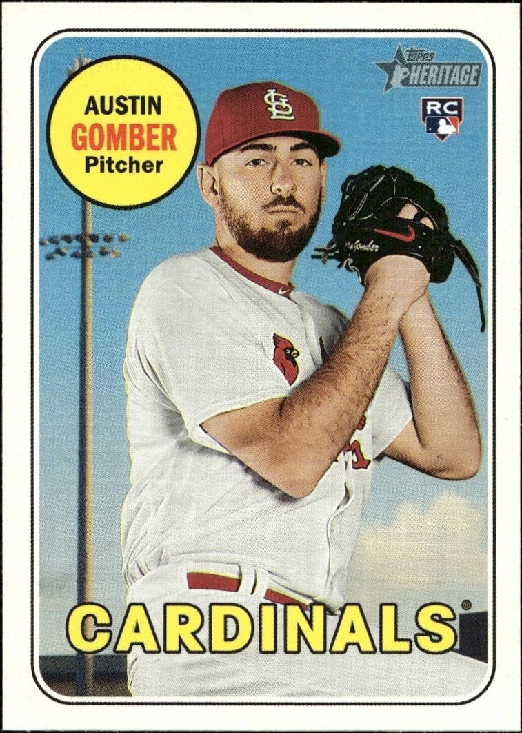 2018 Topps Heritage High Number Austin Gomber #619 trading card
