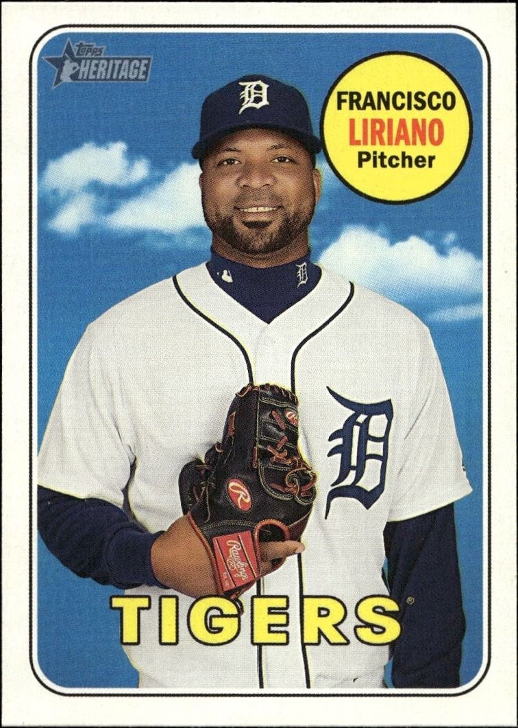 2018 Topps Heritage High Number Francisco Liriano #583 trading card