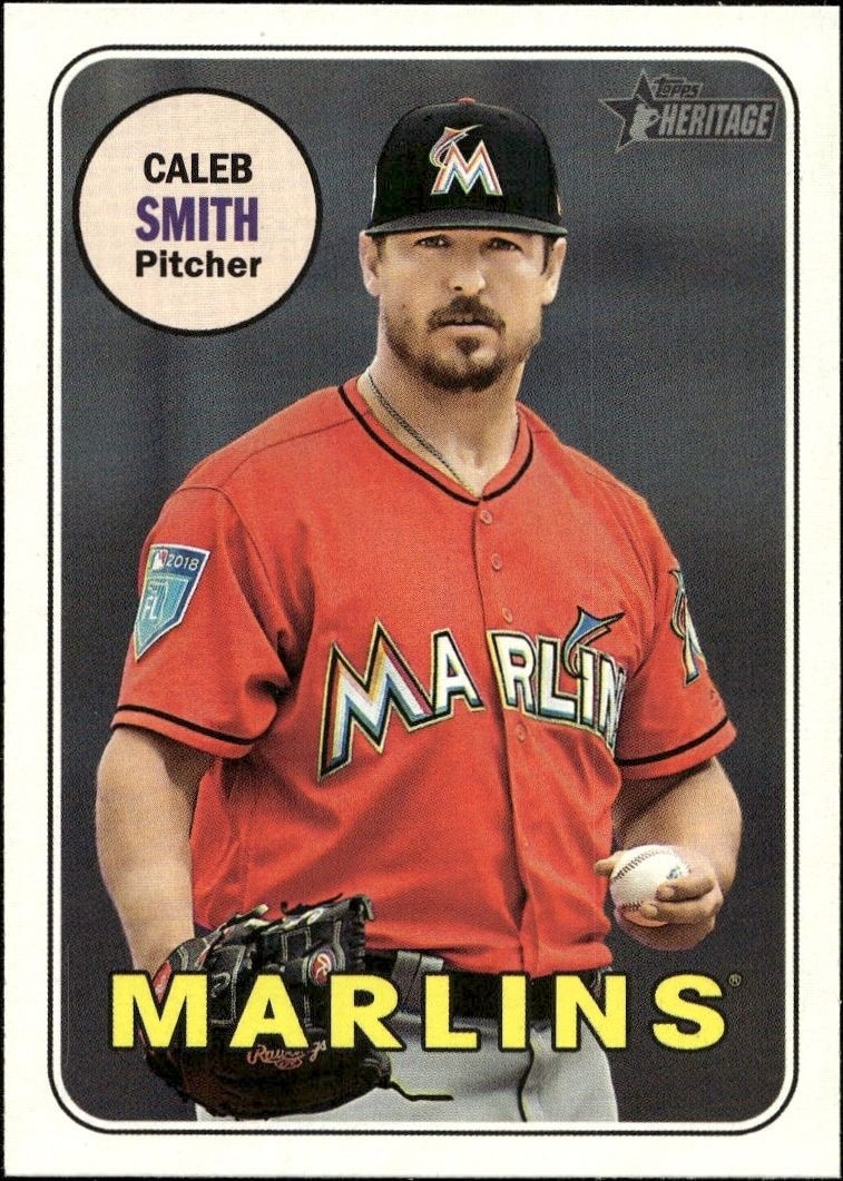 2018 Topps Heritage High Number Caleb Smith #647 trading card