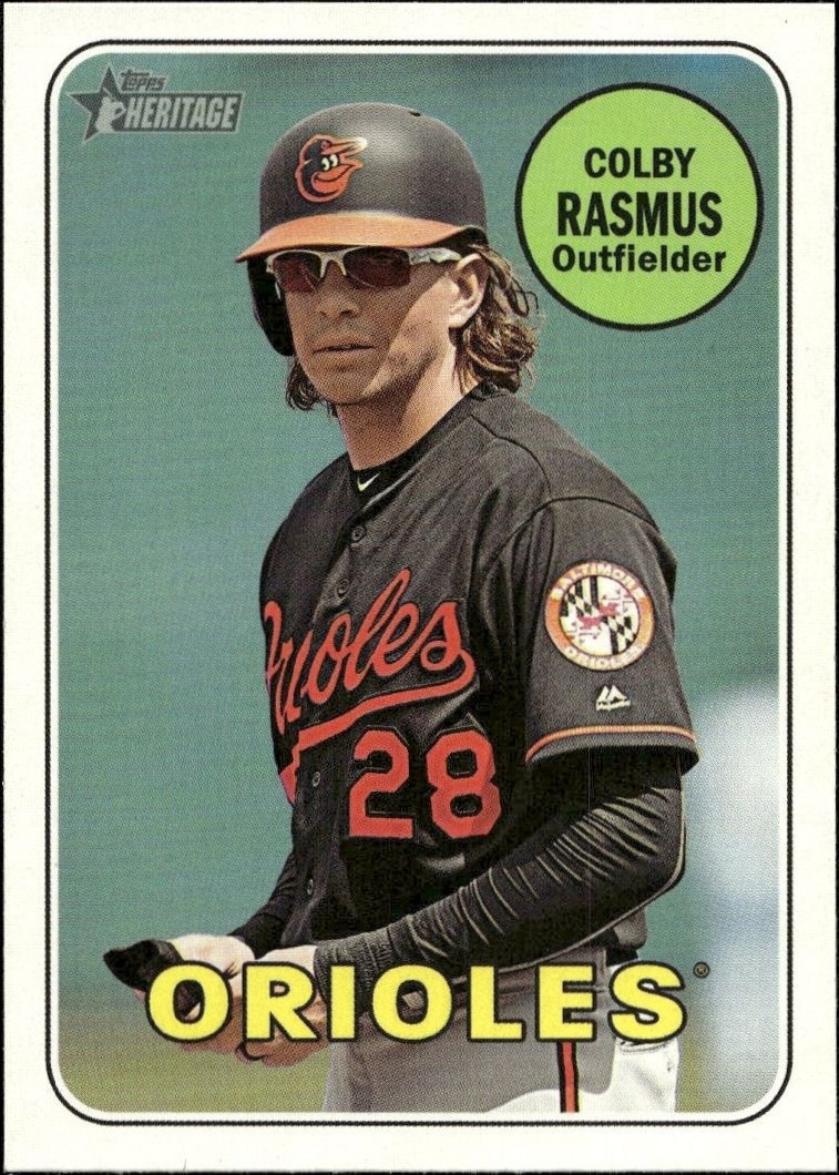 2018 Topps Heritage High Number Colby Rasmus #675 trading card
