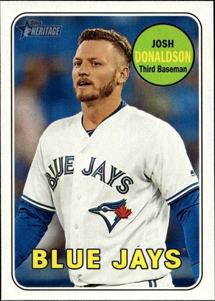 2018 Topps Heritage Josh Donaldson #91 trading card