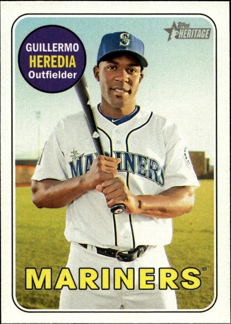 2018 Topps Heritage Guillermo Heredia #186 trading card