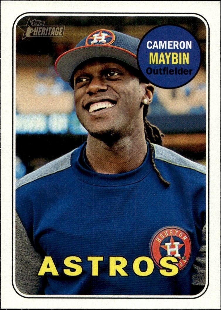 2018 Topps Heritage Cameron Maybin #205 trading card