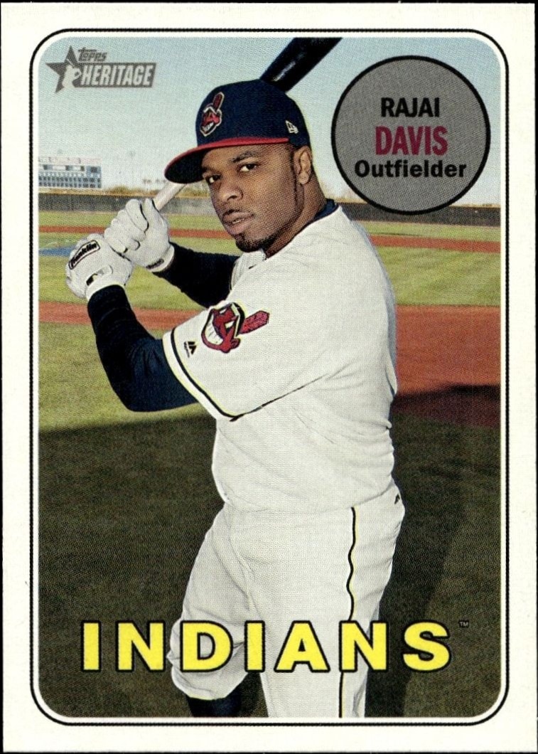 2018 Topps Heritage High Number Rajai Davis #626 trading card