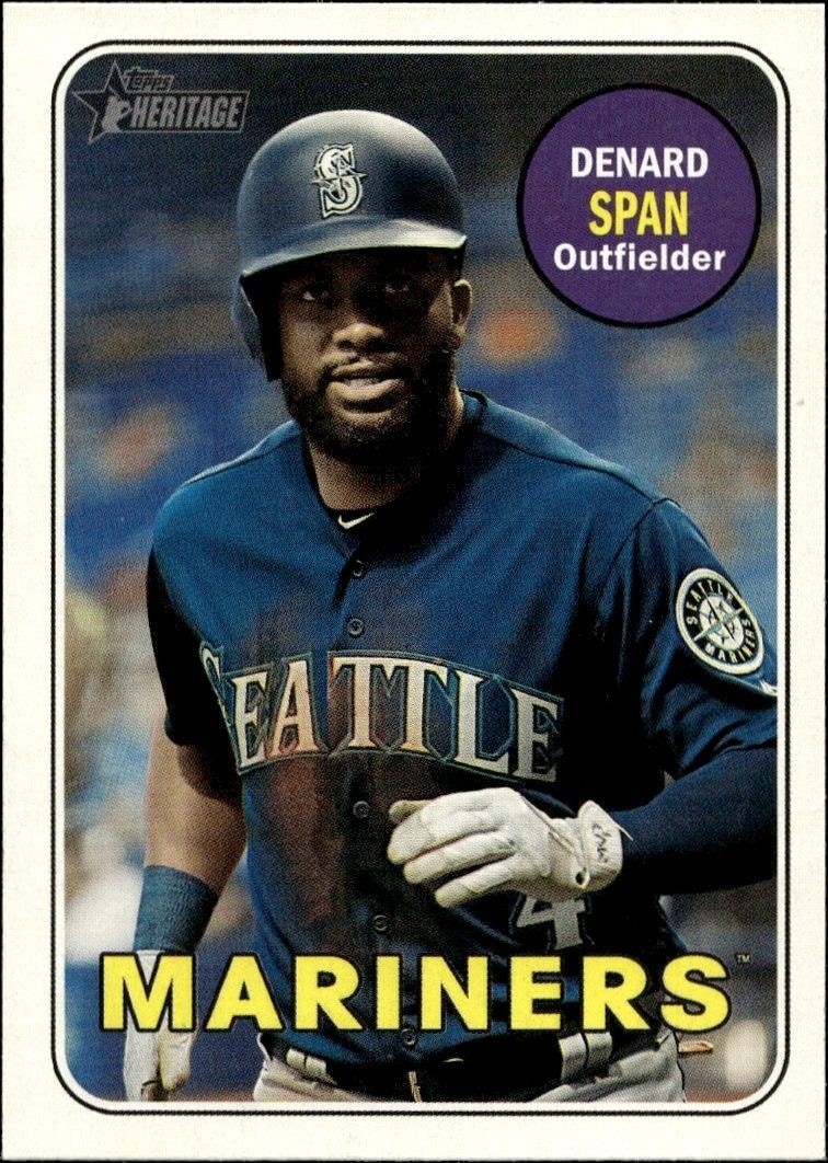 2018 Topps Heritage High Number Denard Span #618 trading card