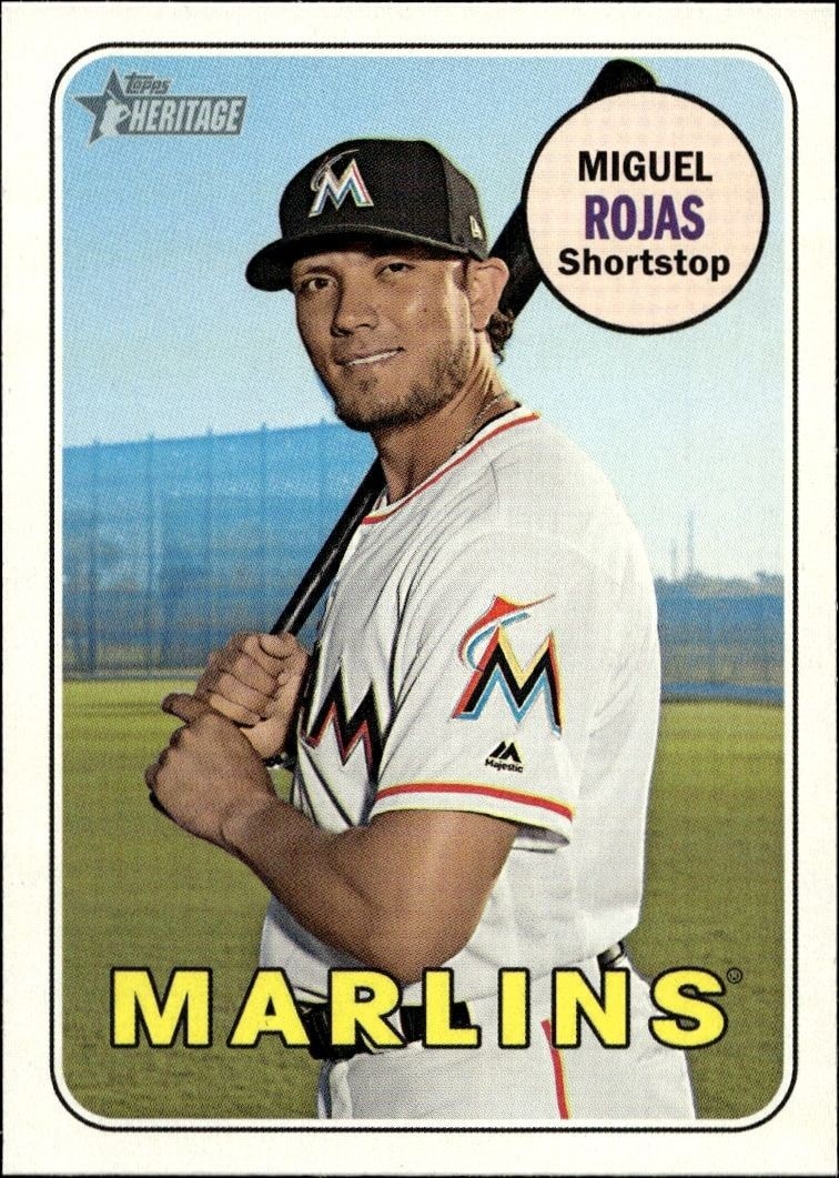 2018 Topps Heritage High Number Miguel Rojas #699 trading card