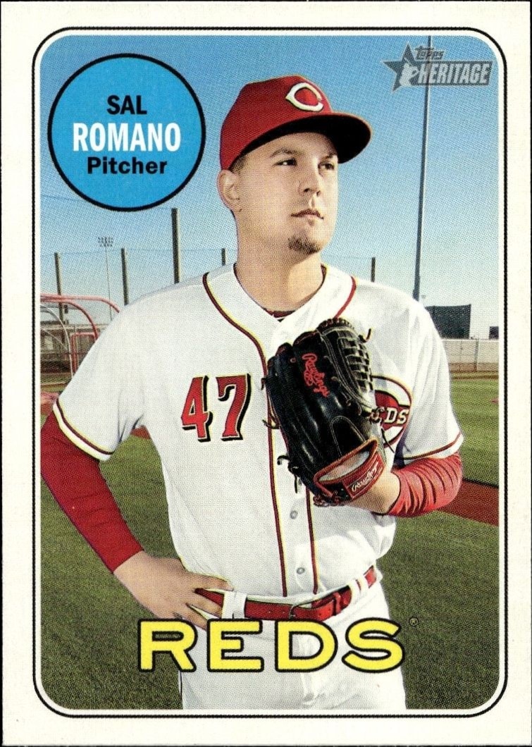 2018 Topps Heritage High Number Sal Romano #581 trading card