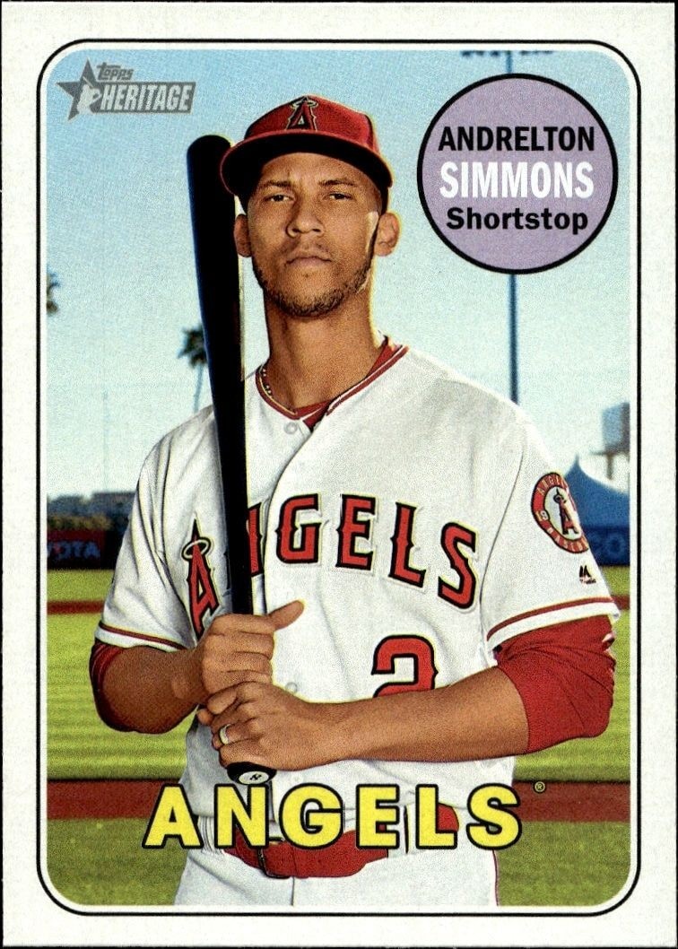 2018 Topps Heritage Andrelton Simmons #29 trading card