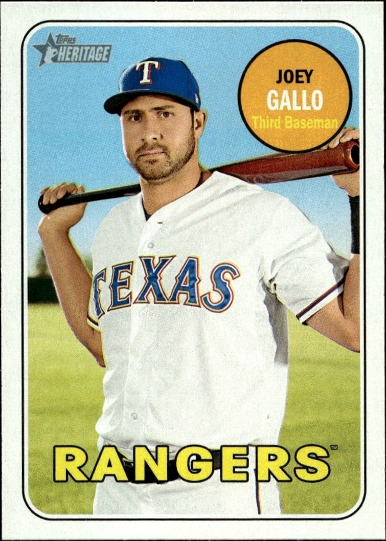 2018 Topps Heritage Joey Gallo #48 trading card